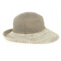 Capeline/ Chapeau Cloche Frida Polyester Mocha & White- Rigon headwear
