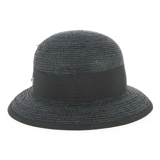 Chapeau Cloche Santornin Paille Noire- Fléchet