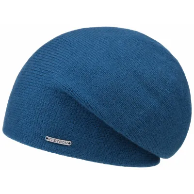 Bonnet Shirley Cachemire Bleu Canard- Stetson  Reference : 9480 | Chapellerie Traclet