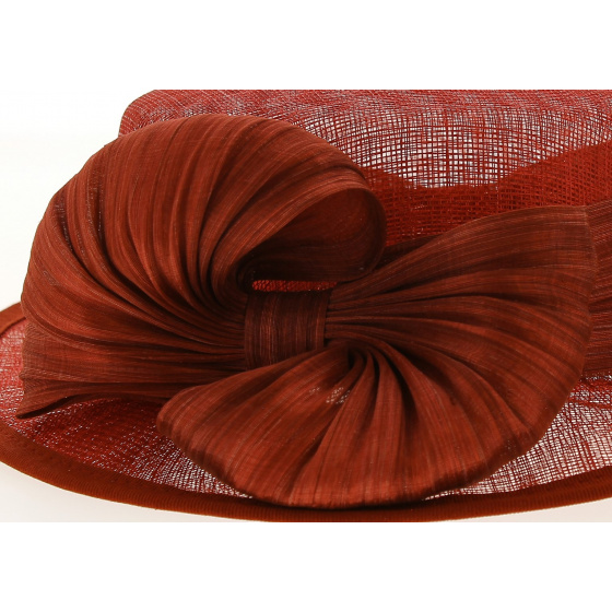 Chapeau de Cérémonie Sidonie Rouge- Traclet 