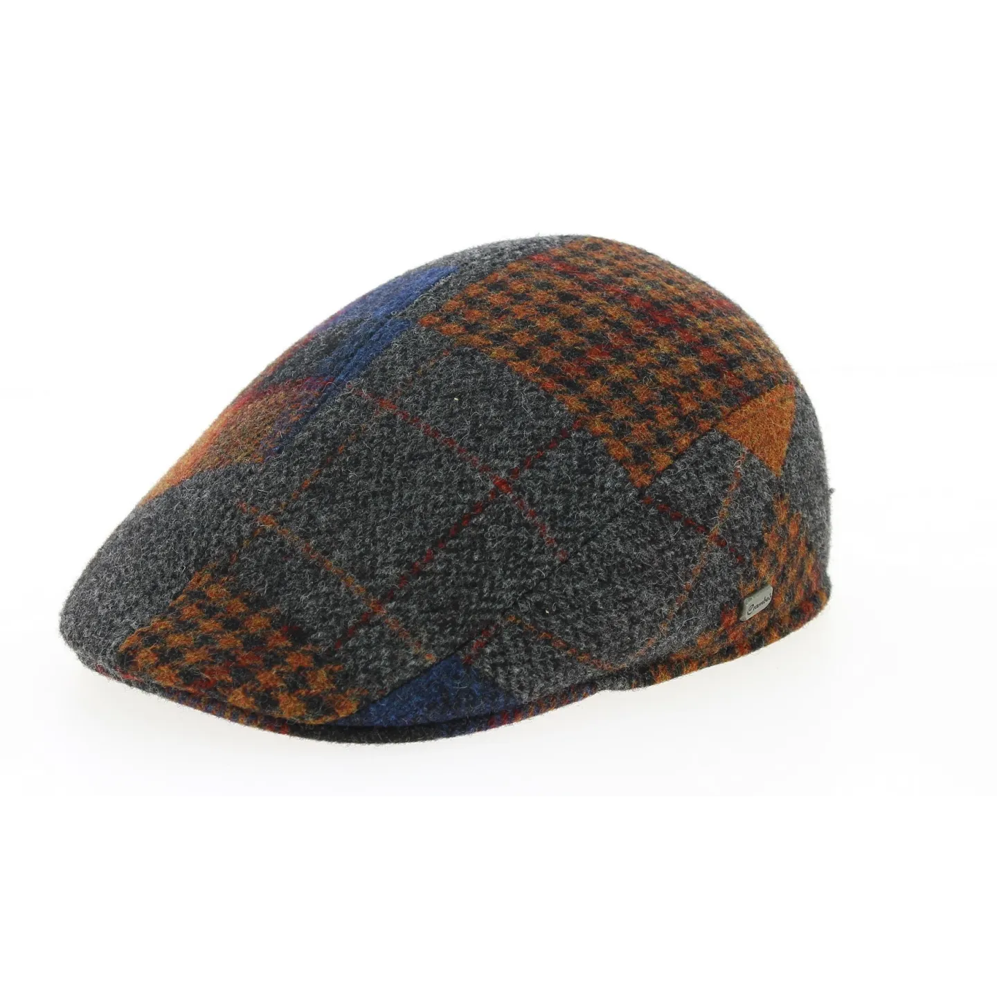 Casquette Brighton Bussy Patchwork Grise- Crambes Reference : 9485 | Chapellerie Traclet