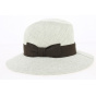 Traveller Shackle Hat Wide Brim Natural Linen - Fléchet