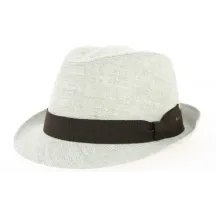 Natural Linen Jakarta Trilby Hat - Fléchet  Reference: 9487 | Traclet Hat Shop