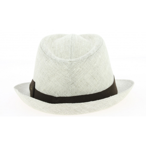 Natural Linen Jakarta Trilby Hat - Fléchet