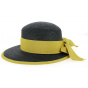 Fléchet Black Straw Beaumont Visor Cap