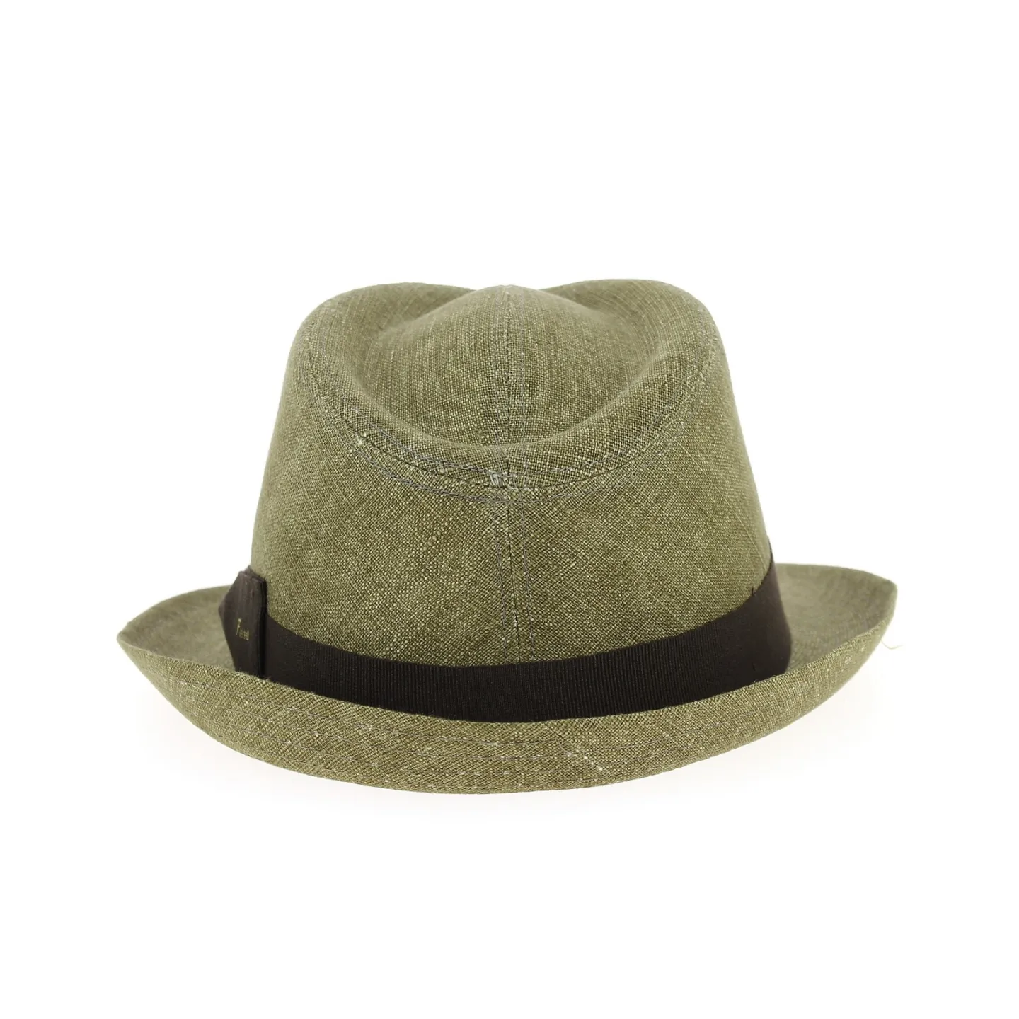 Taupe Linen Jakarta Trilby Hat - Fléchet  Reference: 9489 | Traclet Hat Shop