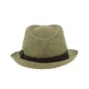 Taupe Linen Jakarta Trilby Hat - Fléchet  Reference: 9489 | Traclet Hat Shop