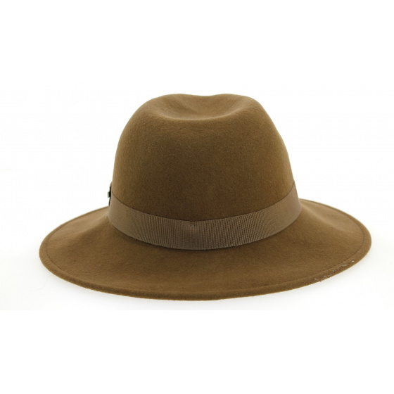 Indiana Jones Tawny Wool Felt Traveller Hat - Traclet
