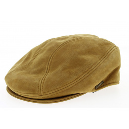 Camel Leather Tanque Cap - Stetson