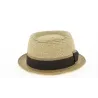 Chapeau PorkPie Indian Wells Papier Beige- Traclet Reference : 9511 | Chapellerie Traclet