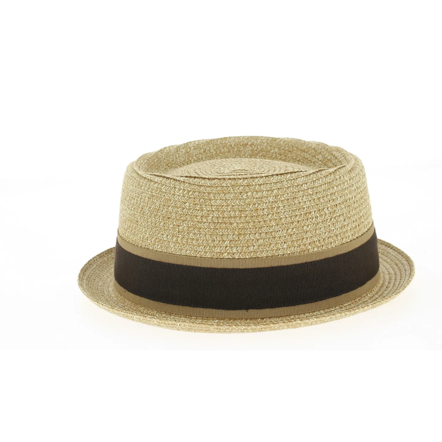 Chapeau PorkPie Indian Wells Papier Beige- Traclet Reference : 9511 | Chapellerie Traclet