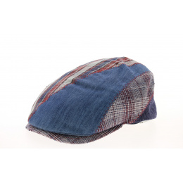 Casquette Plate Gimond Patchwork Lin & Coton - Fléchet