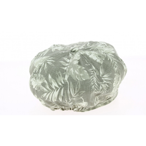 Retro Summer Futuna Cotton Newsboy Cap Olive - Traclet Retro Summer Futuna Cotton Newsboy Cap Olive - Traclet