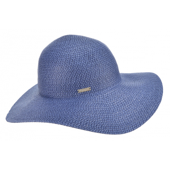 Blue Summer Wide-brim Hat Lea - Seeberger