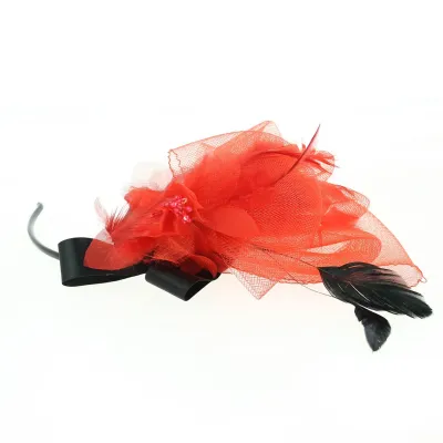 Red or White Ceremony Headband - Traclet Reference: 4686 | Traclet Hat Shop