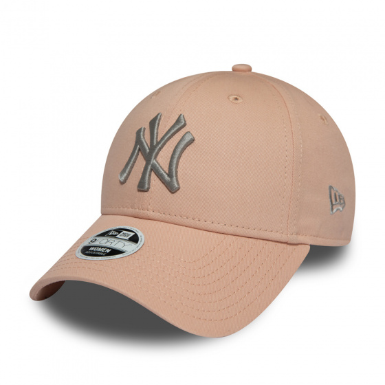 Essential League Strapback Cap Light Pink Cotton - New Era