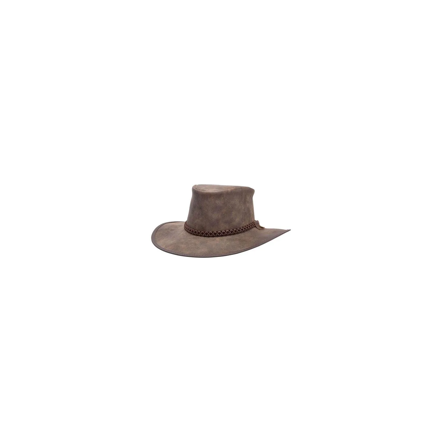 Chapeau Traveller Crusher Bomber Cuir Marron - American Hat Makers