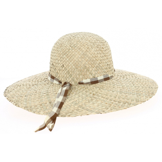 Daisie straw wide-brimmed hat