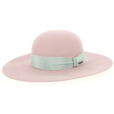 Gaga Pink Fur Felt Wide Brim Hat - Stetson  Reference: 8587 | Traclet Hat Shop