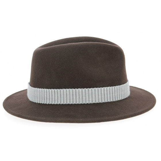 Chapeau Fedora Sabanno Feutre Laine Marron- Stetson 