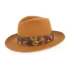 Orange fur felt hat Reference: 1631 | Traclet Hat Shop