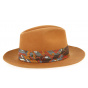 Orange fur felt hat