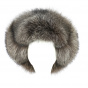 Brown Bluefrost Fox Fur Beanie - Traclet