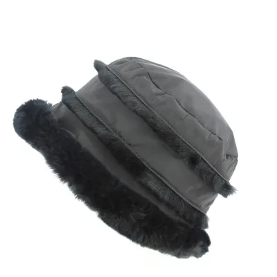 Toque Rex Microfibres & Fourrure Lapin Noire- Traclet  Reference : 9535 | Chapellerie Traclet