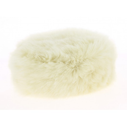 Karolina White Faux Fur Toque - Traclet
