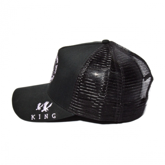 Black Explorer Trucker Cap - King Apparel Black Explorer Trucker Cap - King Apparel