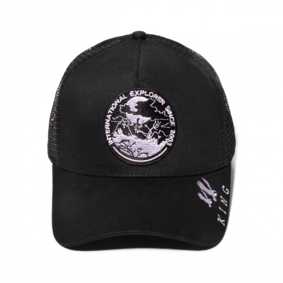 Black Explorer Trucker Cap - King Apparel Black Explorer Trucker Cap - King Apparel