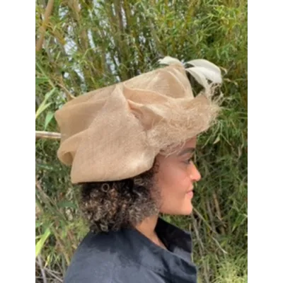 Enora Straw Ceremonial Hat - Traclet Reference: 9571 | Traclet Hat Shop