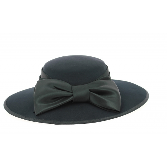 Chapeau de Cérémonie Sylvia Noir - Traclet  Chapeau de Cérémonie Sylvia Noir - Traclet