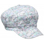 Blue Cotton Jorja Retro Summer Newsboy Cap - Traclet