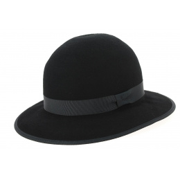 Audrey Wool Felt Wide-Brimmed Hat - Traclet