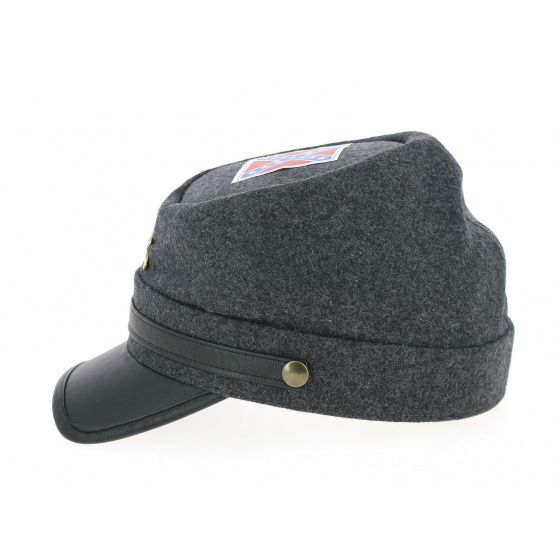Confederate Anthracite Wool Cap - Traclet