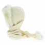 Polar fabric hood