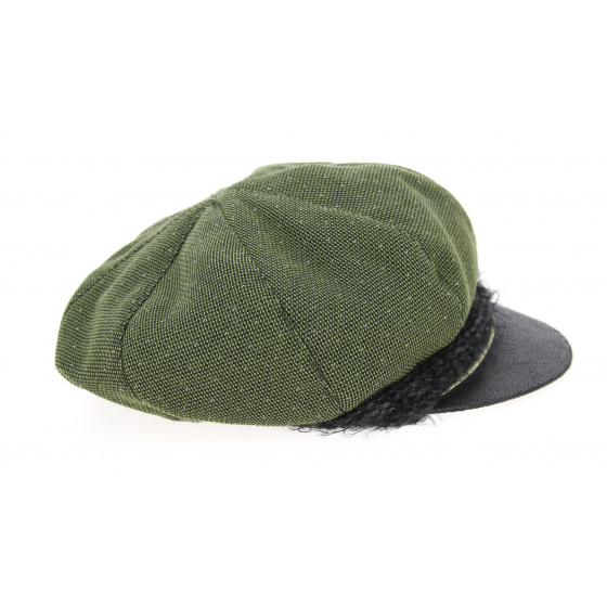 Zerin Cotton Newsboy Cap Khaki - Mtm