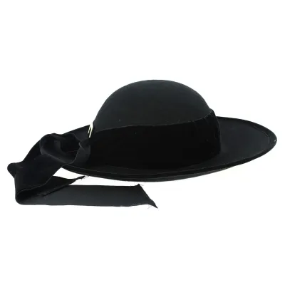 Chapeau Breton Noir- Traclet  Reference : 9601 | Chapellerie Traclet