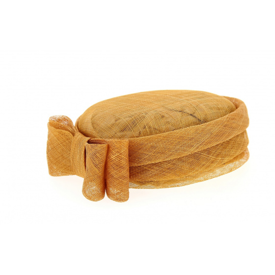 Carla Bruni Orange Hemp Ceremonial Hat - Traclet