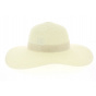 Summer Fiora Beige Wide-Brim Hat - Traclet