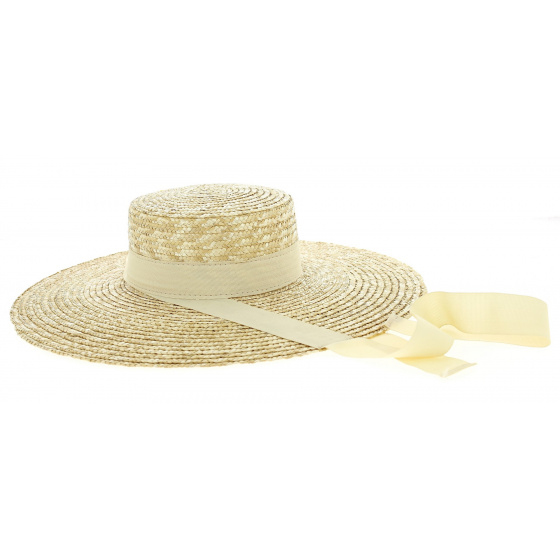 Chapeau Toulousain Paille Naturelle - Traclet