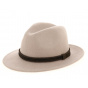 Adela Traveler Hat Wool Felt Beige - Traclet