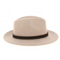 Adela Traveler Hat Wool Felt Beige - Traclet