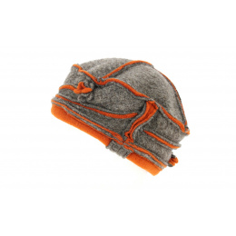 Toque Ilda Laine Marron & Orange- Traclet