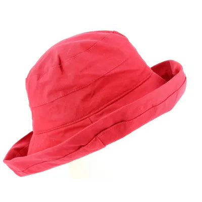 Capeline Moon Coton Rouge- Traclet  Reference : 9643 | Chapellerie Traclet