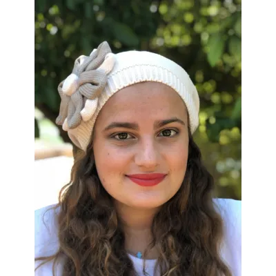 Irma Cotton Flower Pink Beret - BeBeret  Reference: 9031 | Traclet Hat Shop