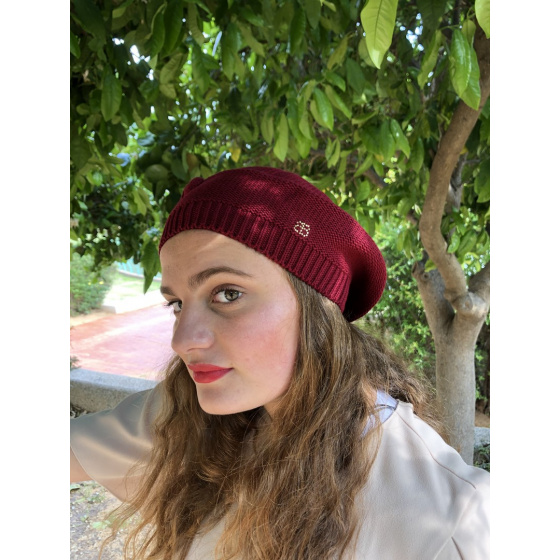 Béret été Elipsse Coton Bordeaux - BeBeret Béret été Elipsse Coton Bordeaux - BeBeret