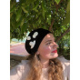 Black Cotton Elipsse Summer Beret - BeBeret