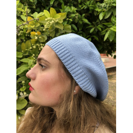 Sacha Cotton Beret Sky Blue - BeBeret